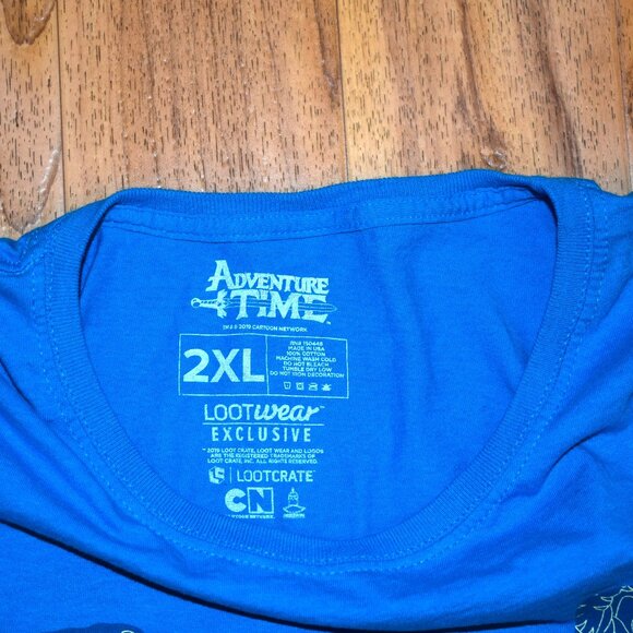 Loot Crate Loot Wear Exclusive Adventure Time T-Shirt Sz 2XL 2019 - Picture 3 of 3